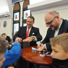 Wizyta uczniów SP32 w Urzędzie Miasta Torunia