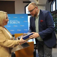Prezydent Torunia i trenerka Gabrieli Dorota Sadowska