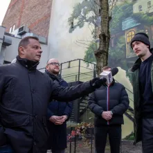 Odsłonięcie muralu "Piecza toruńska", 6.12.2024 r.