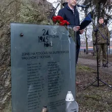 80. rocznica wybuchu pociągu na Podgórzu