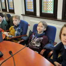 Uczniowie SP 24 w Urzędzie Miasta Torunia
