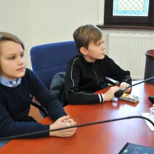 Uczniowie SP 24 w Urzędzie Miasta Torunia