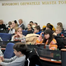 Uczniowie SP 24 w Urzędzie Miasta Torunia