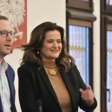 Radny Michał Rzymyszkiewicz i radna Aneta Wierzbowska
