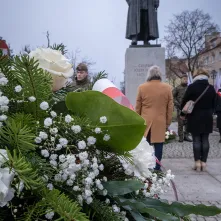 105. rocznica powrotu Torunia do wolnej Polski - złożenie kwiatów