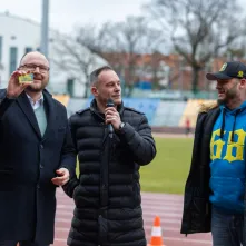 Inauguracja rundy wiosennej III ligi piłki nożnej - ZKS Elana 1968 vs. Flota Świnoujście