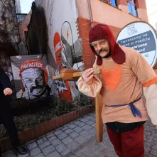 Legendy toruńskiej starówki na muralu