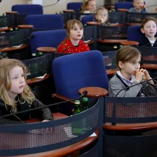 Uczniowie SP 12 w Urzędzie Miasta Torunia, 12.03.2025 r.