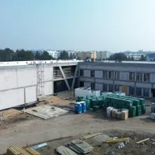 Budowa szkoły podstawowej przy ul. Grasera - stan prac na 12.03.2025 r.