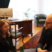 Spotkanie Prezydenta Gulewskiego z bohaterką