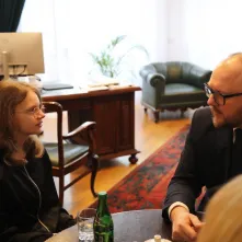 Spotkanie Prezydenta Gulewskiego z bohaterką