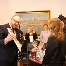 Spotkanie Prezydenta Gulewskiego z bohaterką
