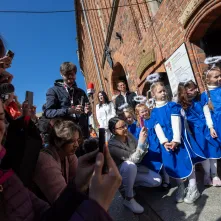Odsłonięcie rzeźby anioła, 6.05.2025 r. 