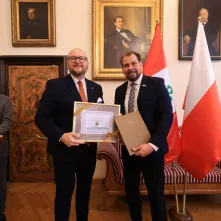 Wręczenie nominacji konsulowi honorowemu Peru w Toruniu