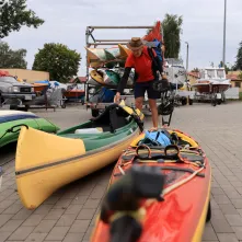 Kajakarze dopłynęli do Torunia, 7.08.2025 r.