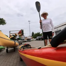 Kajakarze dopłynęli do Torunia, 7.08.2025 r.