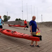 Kajakarze dopłynęli do Torunia, 7.08.2025 r.