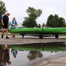 Kajakarze dopłynęli do Torunia, 7.08.2025 r.