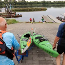 Kajakarze dopłynęli do Torunia, 7.08.2025 r.