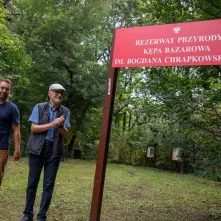 Odsłonięcie tablicy na Kępie Bazarowej