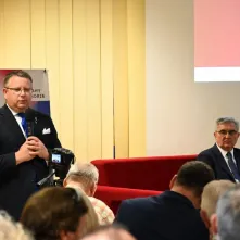 Spotkanie z działaczem toruńskiej "Solidarności" Lechem Różańskim