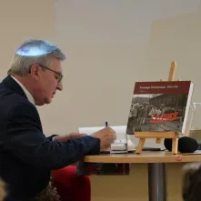 Spotkanie z działaczem toruńskiej "Solidarności" Lechem Różańskim