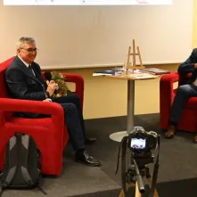 Spotkanie z działaczem toruńskiej "Solidarności" Lechem Różańskim
