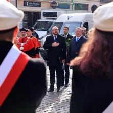 Uroczysta inauguracja roku akademickiego 2025/2026 - złożenie kwiatów