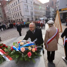 Uroczysta inauguracja roku akademickiego 2025/2026 - złożenie kwiatów
