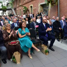 80-lecie Zespołu Szkół Inżynierii Środowiska w Toruniu, wręczenie Medalu "Za Zasługi dla Miasta Torunia"