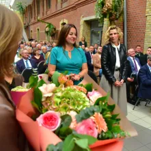 80-lecie Zespołu Szkół Inżynierii Środowiska w Toruniu, wręczenie Medalu "Za Zasługi dla Miasta Torunia"