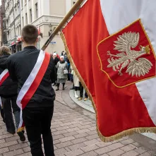 Uroczystości na Rynku Staromiejskim z okazji 107. rocznicy odzyskania niepodległości