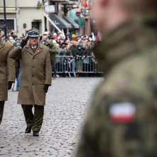 Uroczystości na Rynku Staromiejskim z okazji 107. rocznicy odzyskania niepodległości