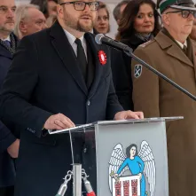 Uroczystości na Rynku Staromiejskim z okazji 107. rocznicy odzyskania niepodległości