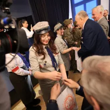 Spotkanie z kombatantami w SP nr 1 w Toruniu, 13.11.2025