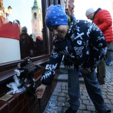 Toruńska starówka wzbogaciła się o kolejnego, siódmego aniołka.