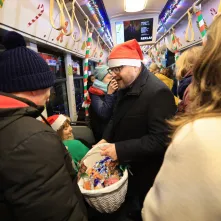 Pierwszy przejazd świątecznego tramwaju już za nami!