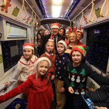 Pierwszy przejazd świątecznego tramwaju już za nami!