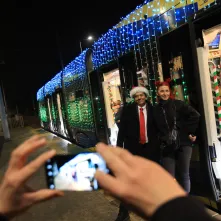 Pierwszy przejazd świątecznego tramwaju już za nami!
