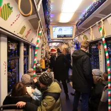 Pierwszy przejazd świątecznego tramwaju już za nami!