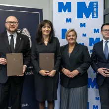 Podpisanie umowy Gminy Miasta Toruń z Uniwersytetem Merito WSB