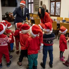 Przedszkolaki z PM1 z wizytą u prezydenta, 15.12.2025