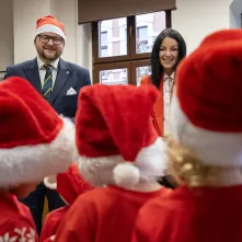 Przedszkolaki z PM1 z wizytą u prezydenta, 15.12.2025