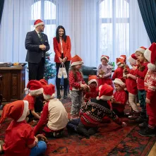 Przedszkolaki z PM1 z wizytą u prezydenta, 15.12.2025