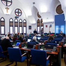 Wręczenie podziękowań Justynie Kardasz i Krzysztofowi Kołowskiemu