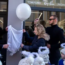 Aniołek prz ul. Szczytej 6 odsłonięty, 2.03.2026