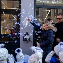 Aniołek prz ul. Szczytej 6 odsłonięty, 2.03.2026