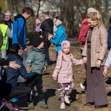 Międzypokoleniowy bieg w Parku Glazja