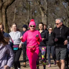 Międzypokoleniowy bieg w Parku Glazja