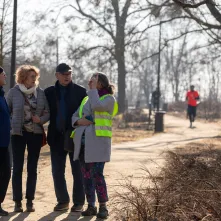 Międzypokoleniowy bieg w Parku Glazja